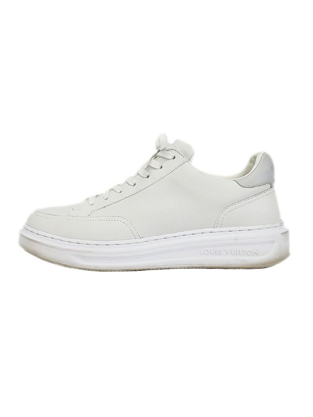 Louis Vuitton Beverly Hills Sneakers Monogram Leather Nanogram Shoes 7.5